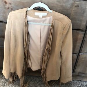 Boston Proper Suede fringe Jacket